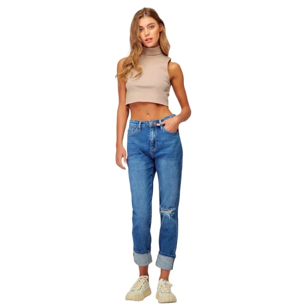 New Nature Denim London High Rise Mom Jeans - Picture 1 of 8